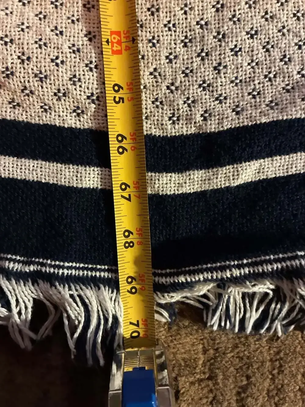 Pure Country Weavers Tau Delta Eta Greek Fraternity Woven Cotton Throw Blanket